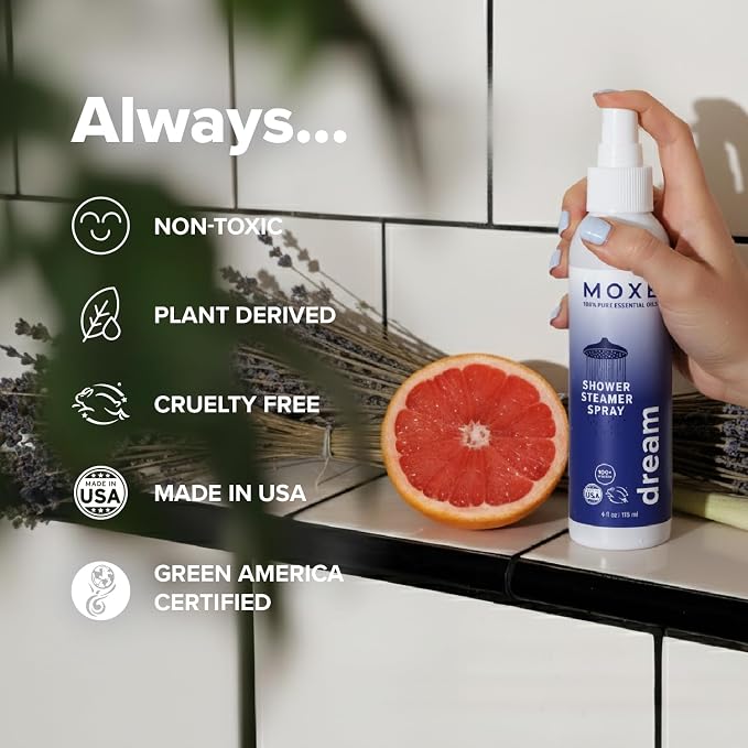 MOXE Aromatherapy Shower Mist Variety Pack, Eucalyptus, Breathe and Dream - Image 7