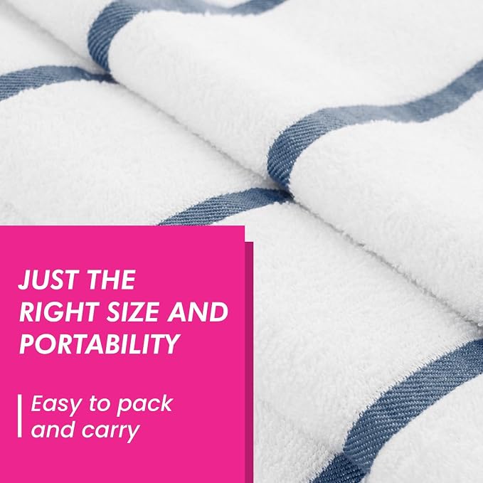 CASA COPENHAGEN Cabana Beach Towel Designed in Denmark Rough and Tough - Image 4