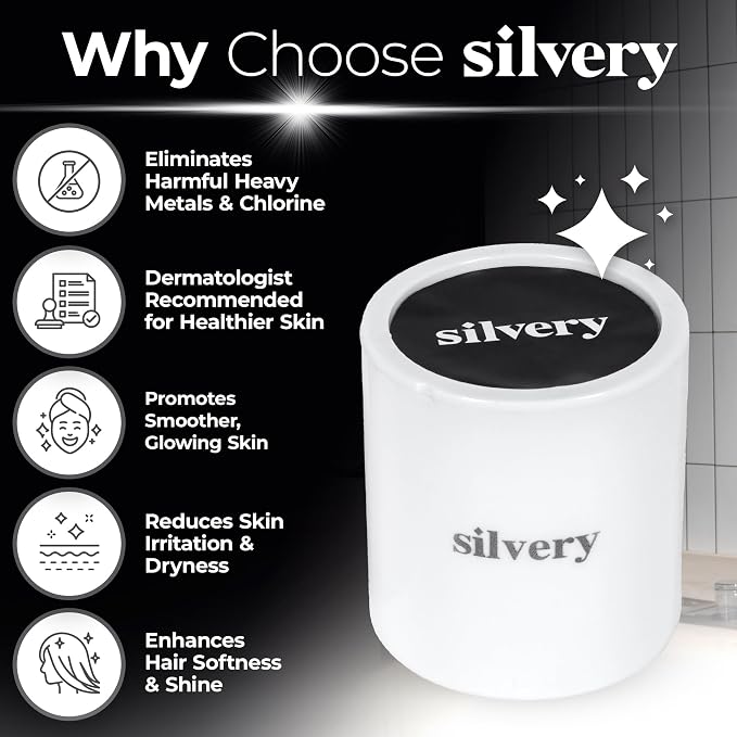 Silvery High Pressure Filtered Shower Head - Image 3