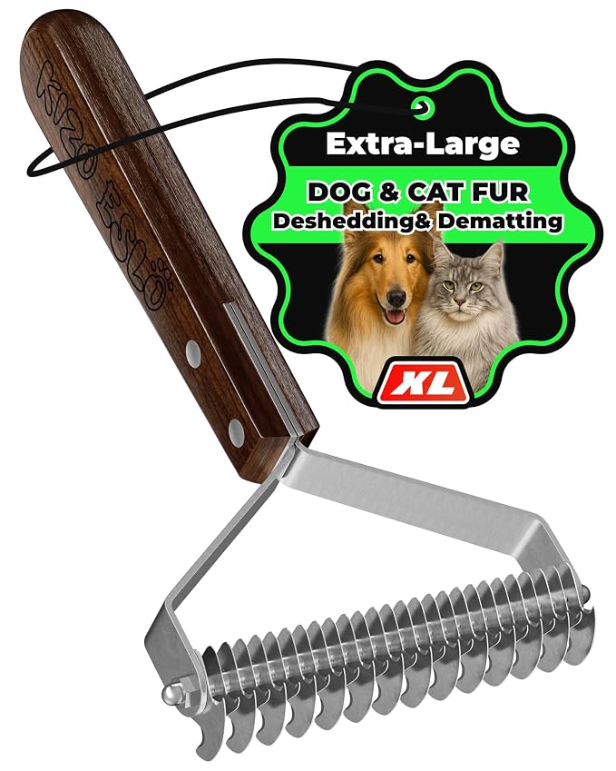 Extra Large 2-Sided Undercoat Rake by KIZOESLO