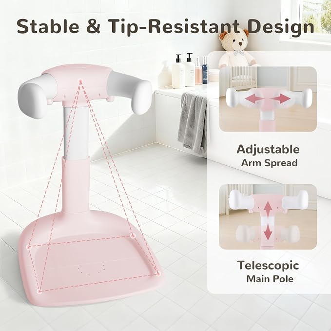 Baby Shower Stand – Adjustable Toddler Bath Stand & Standing Baby Bathtub - Image 4