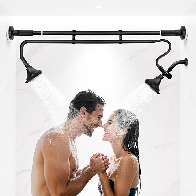 Tandem Shower Heads, Double Shower Head by OURBAOFU