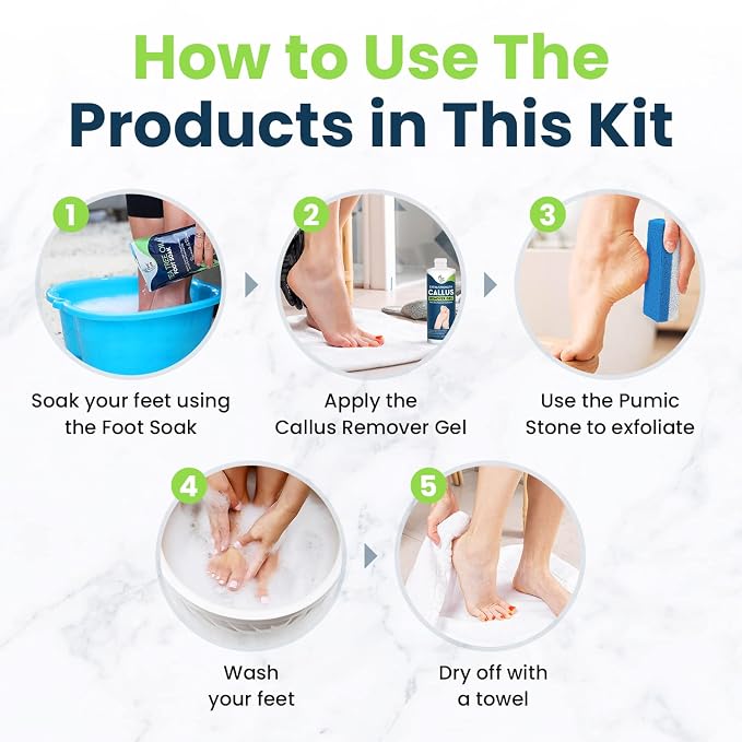 Tea Tree Foot Soak & Callus Remover Gel Kit - Image 5