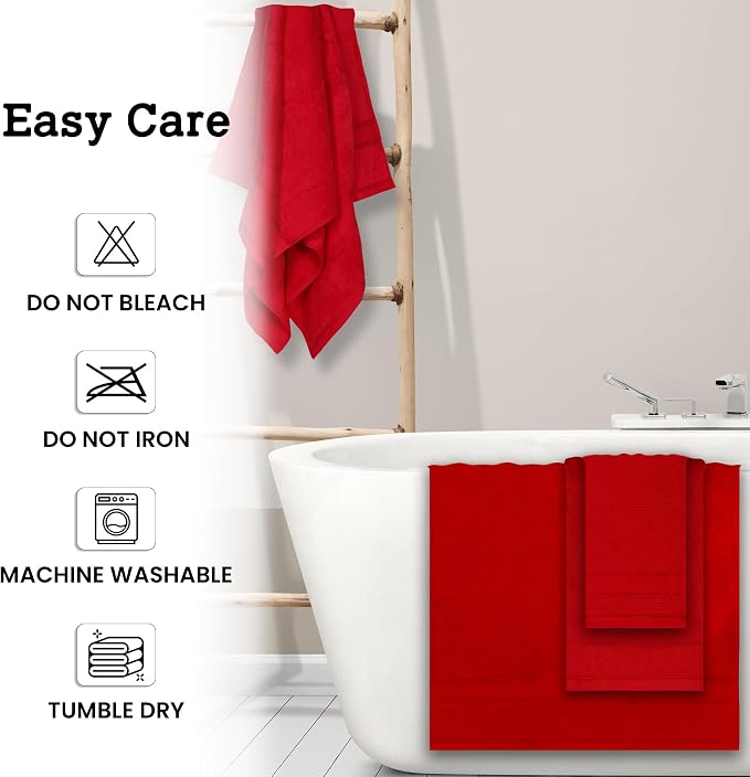 Casa Lino Bath Towel Set of 8 - Image 6