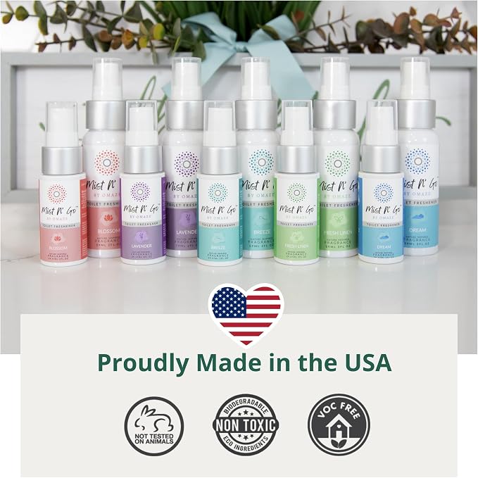 Mist N' Go by Omaze Travel Toilet Spray Odor Eliminator - Image 6