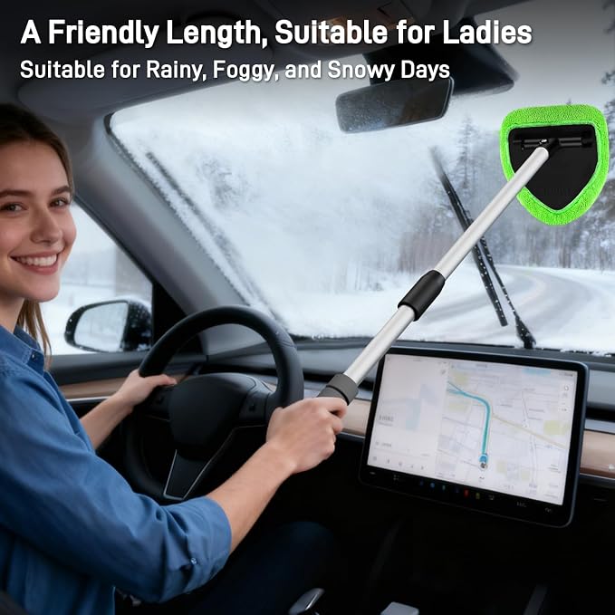 XINDELL 24-inch Windshield Cleaner Tool – Upgrade Large Head Car - Image 2