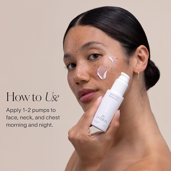 Doctor Rogers Face Lotion. Unscented Moisturizing Lotion - Image 4