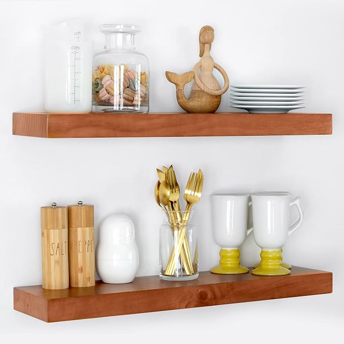 Homeforia 24inch Oak Floating Shelf by Homeforia