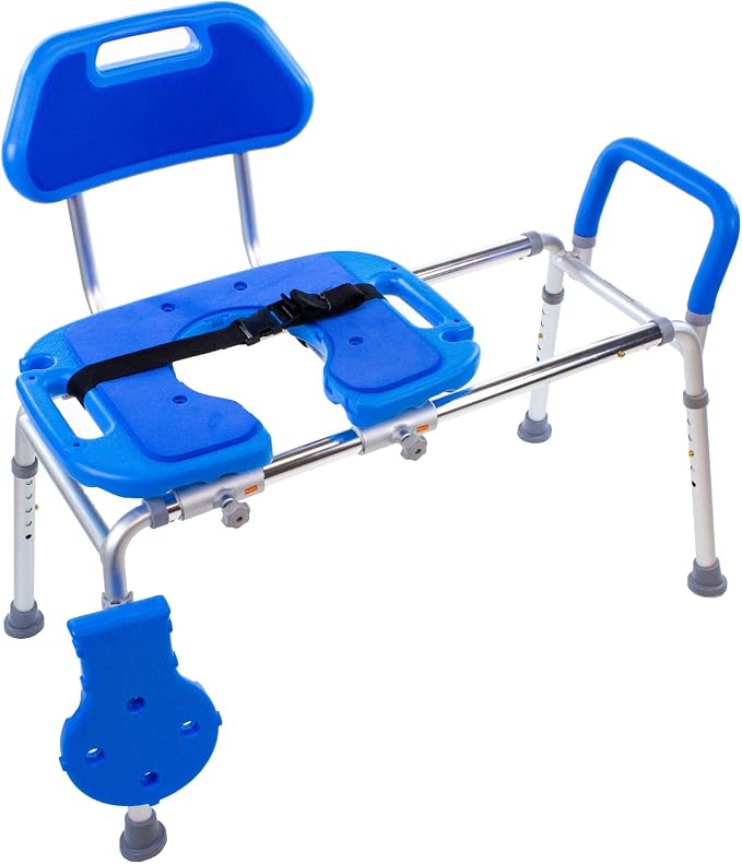 Platinum Health Sliding Shower Chair HydroGlyde Premium Heavy Duty, Padded by PlatinumHealth