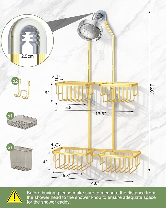 Adjustable Shower Caddy Hanging - Image 2