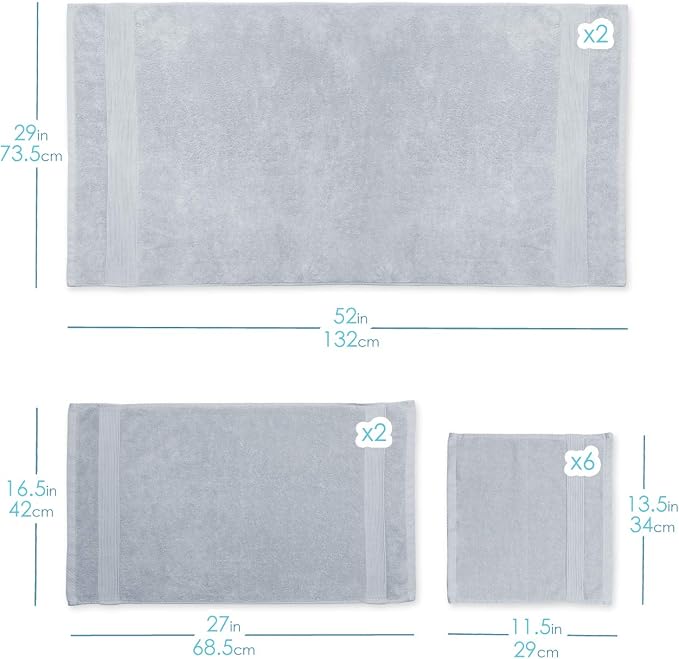 Hearth & Harbor Bath Towels for Bathroom - Image 8