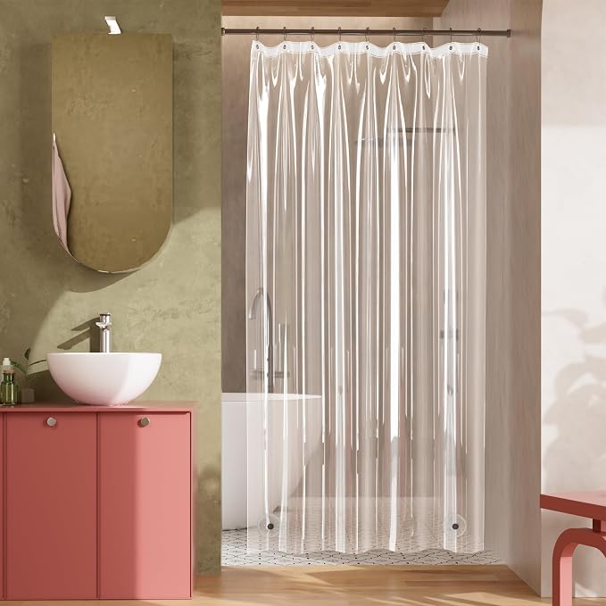 Titanker Plastic Shower Curtain Liner - Image 3
