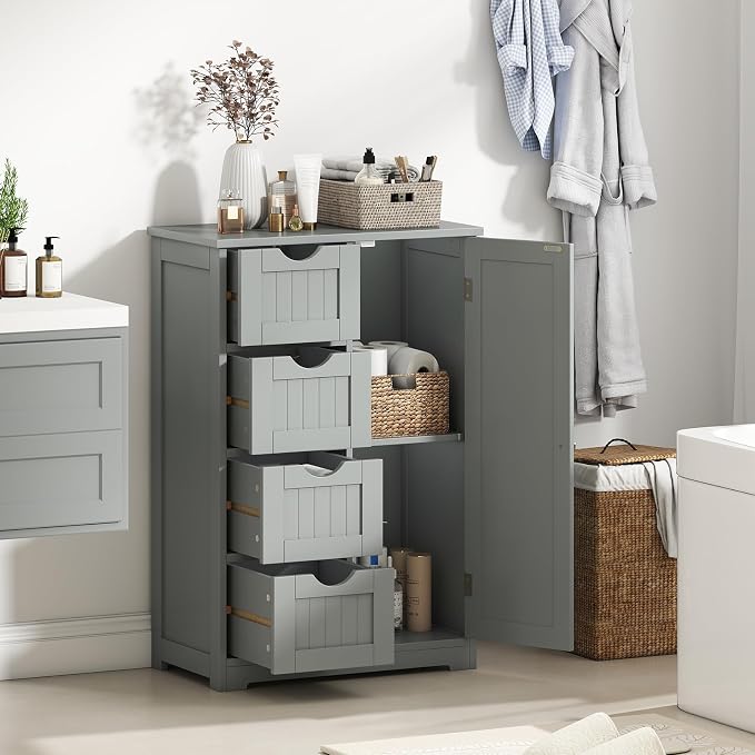 Giantex Bathroom Cabinet, Freestanding Storage Cabinet - Image 2