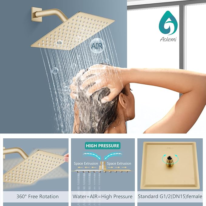 Aolemi Shower Faucet Set, High Pressure Shower System - Image 8
