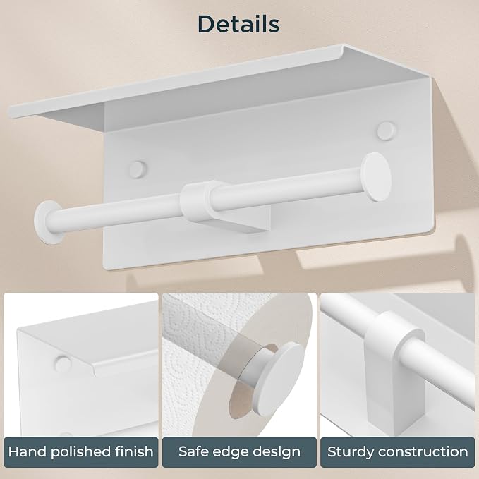 FORIOUS Double Toilet Paper Holder - Image 3
