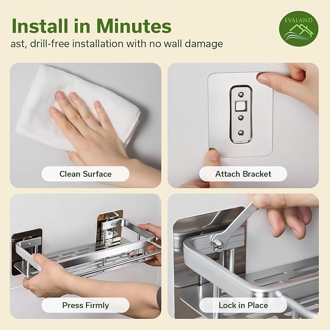Shower Caddy Adhesive 2Pack - Image 6