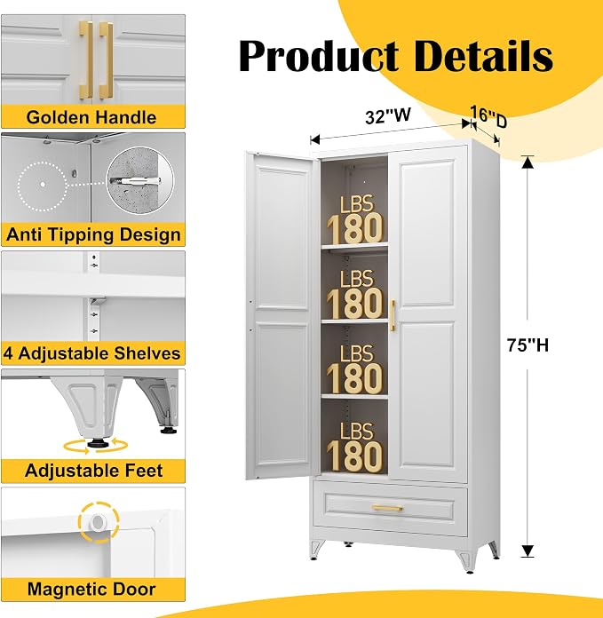75" Kitchen Pantry Cabinet - Image 3