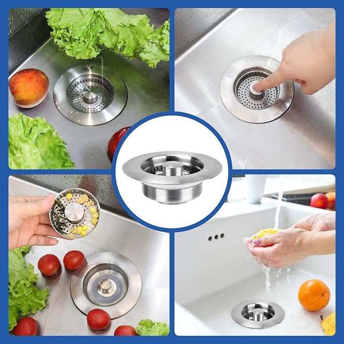 Upgraded 3 in 1 Kitchen Sink Drain Strainer - Image 7