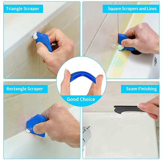 11Pcs Silicone Caulking Tools 3 in1 Grout Removal Tool&Grout Remove Scraper - Image 5