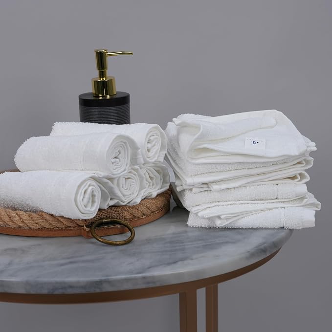 Tens Towels Pack of 60 Washcloths, 12 x 12 Inches, Lighter Weight, Quick to Dry - Image 5