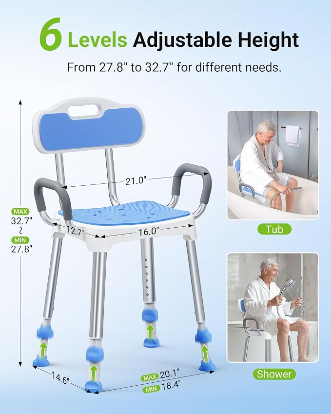 Widened Shower Chair for Inside Shower - Image 6