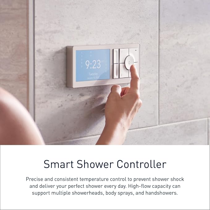 Moen Matte Black Smart Shower 2-Outlet Digital Water System Controller - Image 2