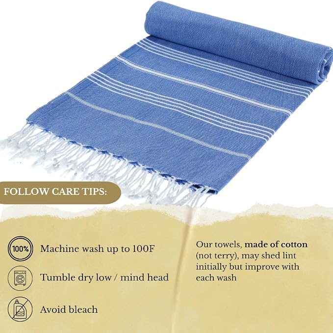 SOULMARK 100% Cotton Turkish Beach Towel - Image 3