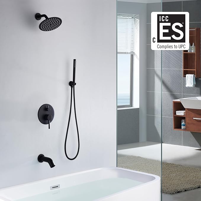 Matte Black Rain Shower Systems - Image 2