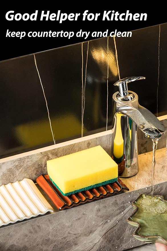Bar Soap Holder, Ceramic Soap Dish Japanese Soap Tray - Image 6