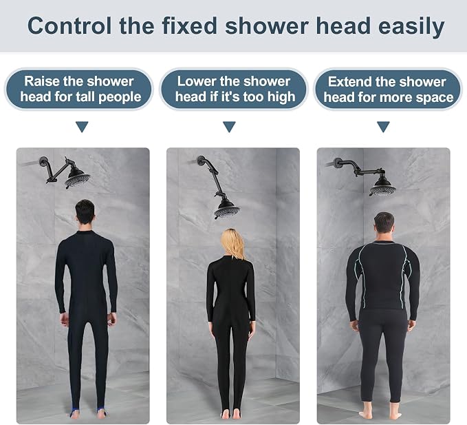 BRIGHT SHOWERS Brass Shower Arm Extender - Image 4