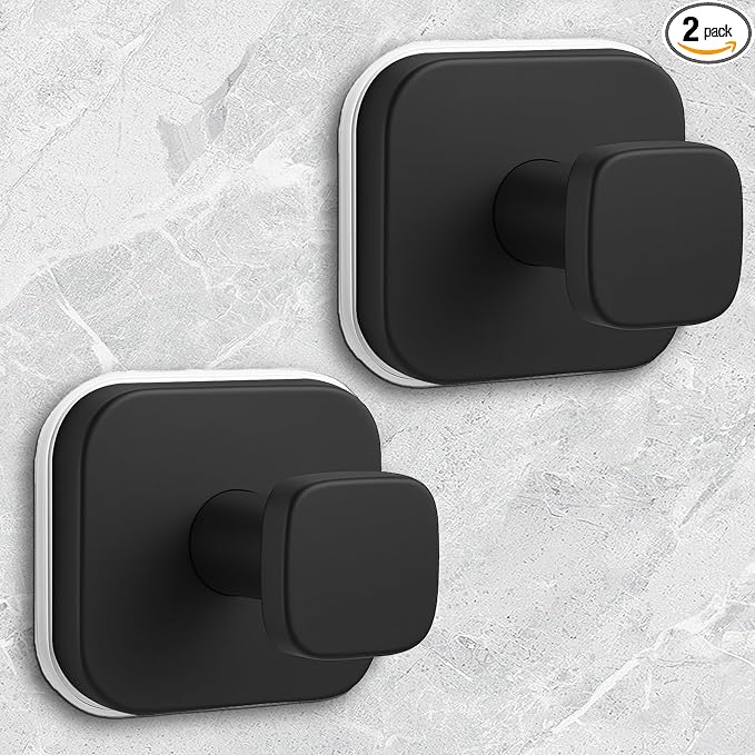 Shower Hooks for Inside Shower, Reusable Suction Cup Hooks for Glass Window by WingWider