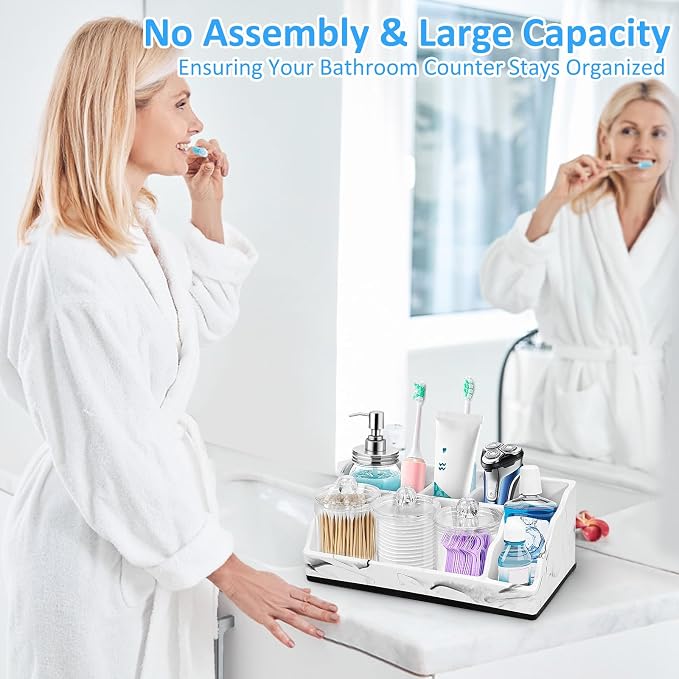 Bathroom Organizer Countertop, Toothbrush and Toothpaste Holder - Image 8