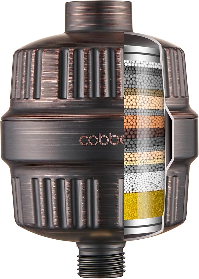 Cobbe HD HEAVY DUTY High Output Shower Filter – 99% REMOVAL Shower Head Filter by CobbeforQualityLife