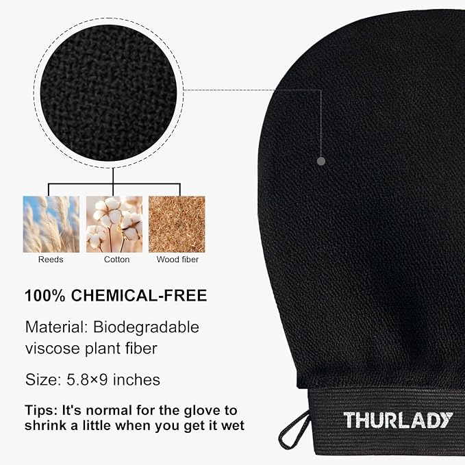 Korean Exfoliating Mitt, Exfoliating Glove, 3 Pack Viscose Fiber Body Scrub - Image 7
