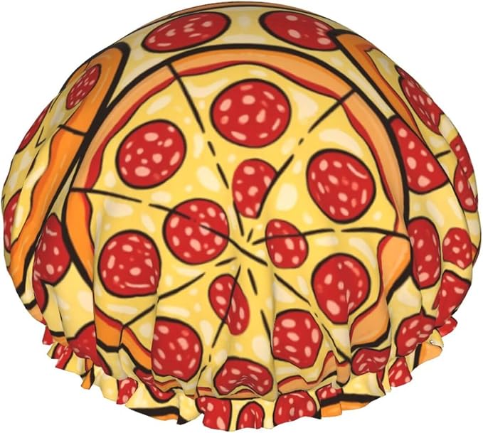 Women Girls Double Waterproof Layers Shower Cap Multifunctional Shower Hair by Unknown
