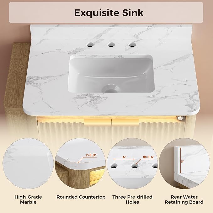 IRONCK 30" Bathroom Vanity - Image 7
