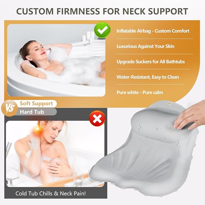 Inflatable Bath Pillows for Tub - Image 2