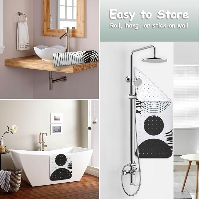 Bathtub Mat Non Slip, Bohemia Extra Long Bath tub Mat Shower Floor Mat - Image 4