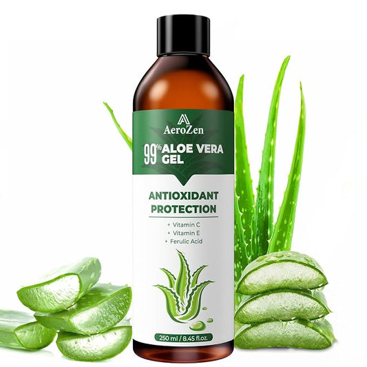 Aero Zen 99% Natural Aloe Vera Gel | Daily Hydration & After-Sun Relief | by Unknown