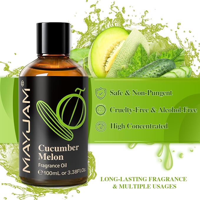 MAYJAM 100ML/3.38FL.OZ Cucumber Melon Fragrance Oils - Image 3