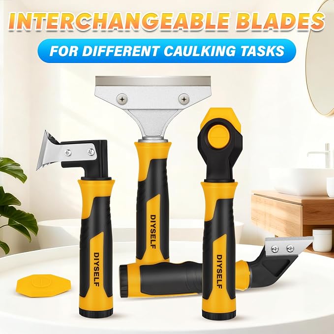 DIYSELF Caulking Tool, 4 in 1 Caulk Remover Tool - Image 7