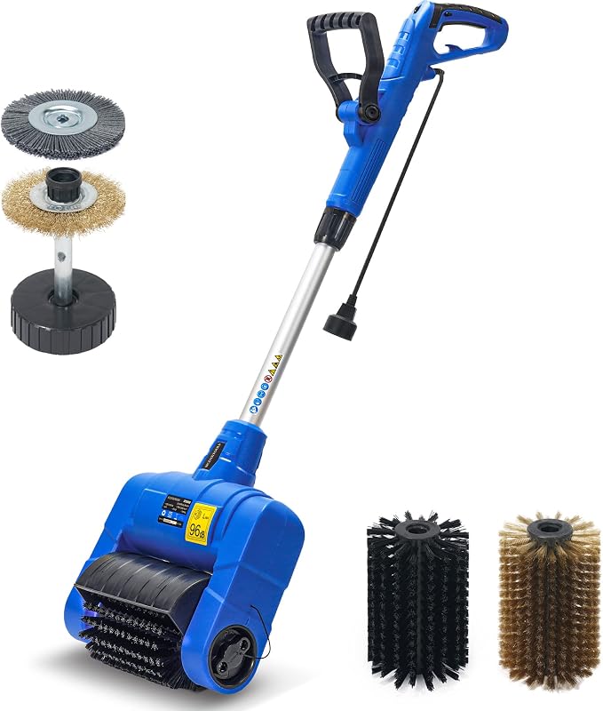 Grout Cleaner Machine with Grout Brush, Heavy Duty with Wire Surface Brush by SICENXTOOLS