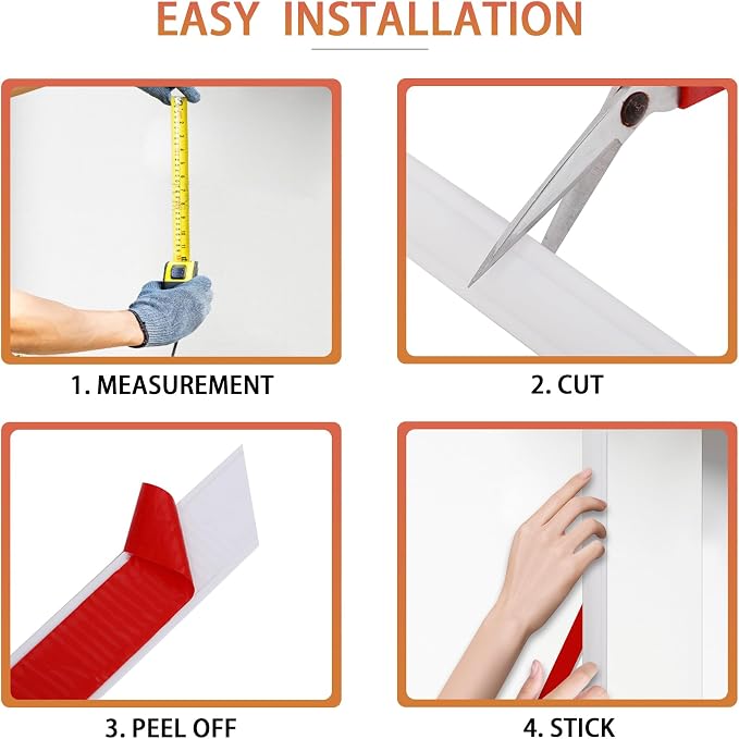 Peel and Stick Chair Rail Panel Molding - Image 5
