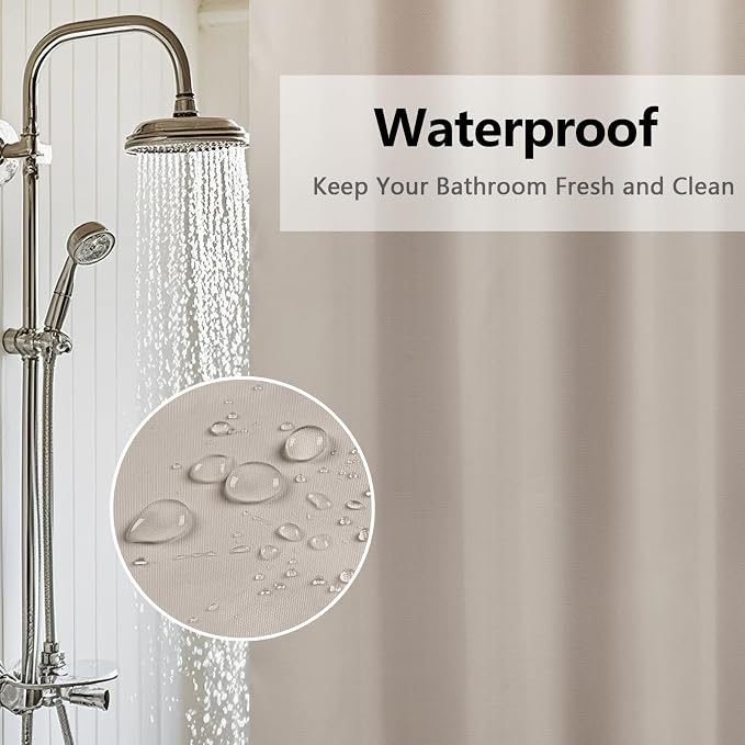 Waterproof Fabric Shower Curtain Liner - Image 4