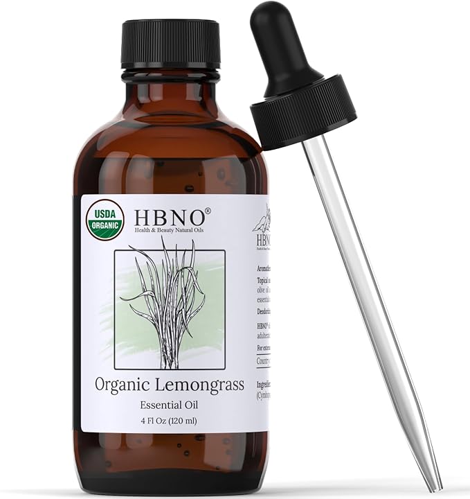 HBNO Organic Lemongrass Essential Oil by HBNO