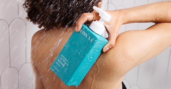 Medix 5.5 Glycolic Acid + Lactic Acid Exfoliating Body Wash Gel | KP Bump - Image 9