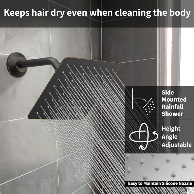 Oil Rubbed Bronze Shower System Digital Display Shower Faucet Set - Image 3