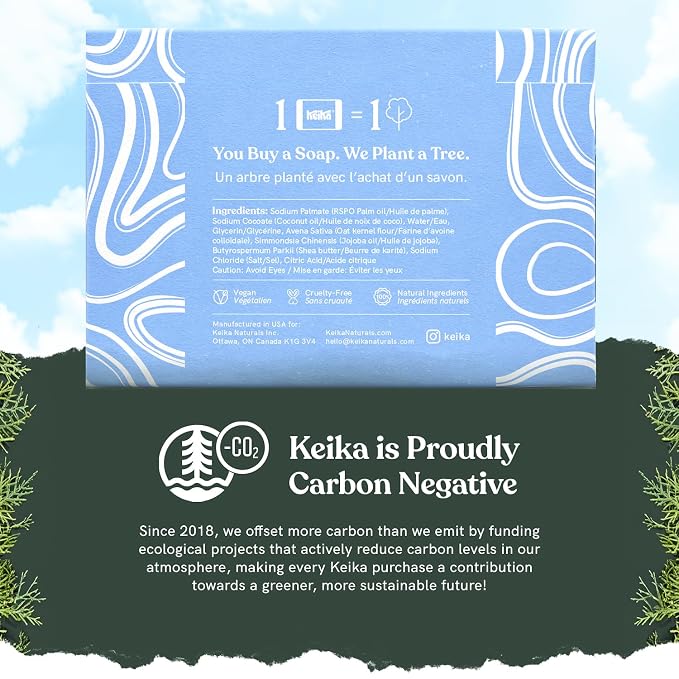 Keika Baby Soap Bar Oat & Shea Unscented - Image 3