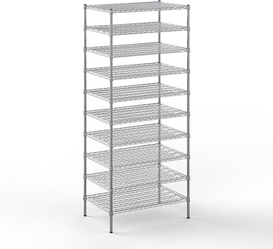24" Deep x 36" Wide x 86" Height Wire Shelving Kit | 10-Tier | NSF Commercial by Regal+Altair