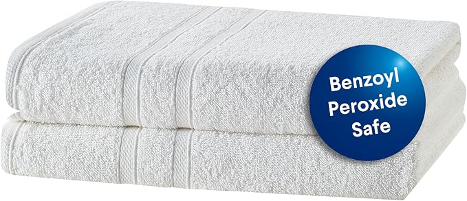 CLOROX Bleach Friendly Towels, Quick Dry, 100% Cotton Bath Towels, Highly by MainstreamInternational